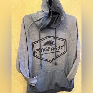 Oregon Coast Blue Hoodie Light weight sweatshirt Women’s XL